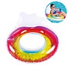 Float Ring for Children, Adults, Rainbow Float, Includes Drink Halter