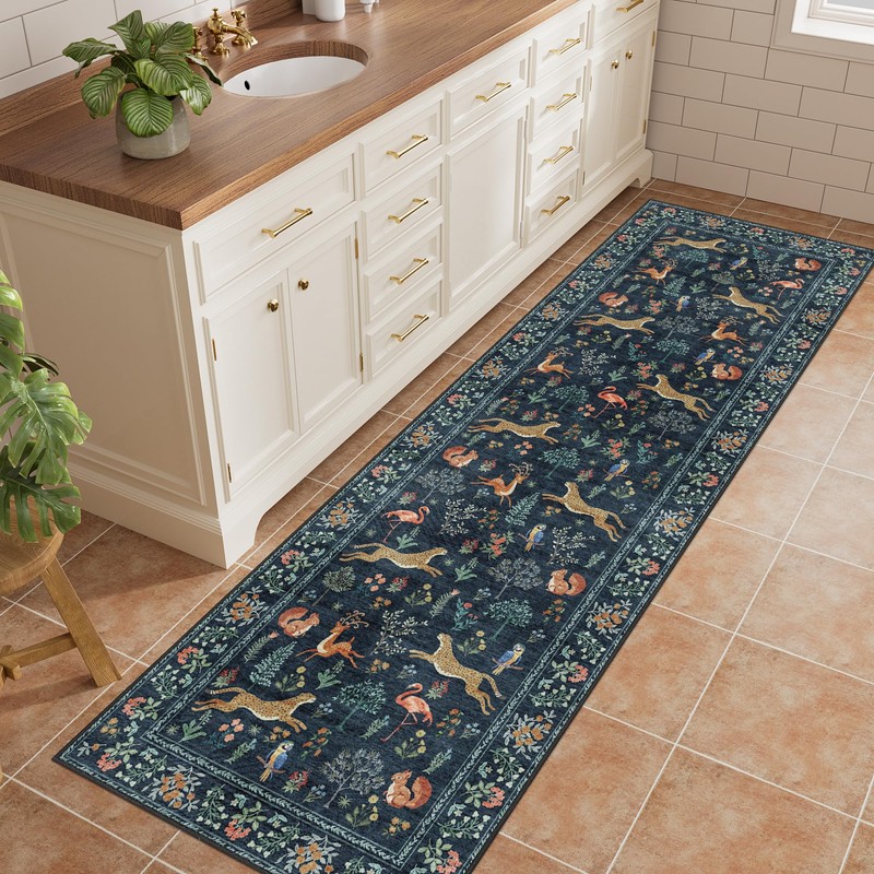 DUKINO 2x6 Rug for Hallway, Washable Kitchen Runner Rug with