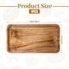 Small Acacia Wood Serving Trays, 4 x 7.5 inch Rectangle
