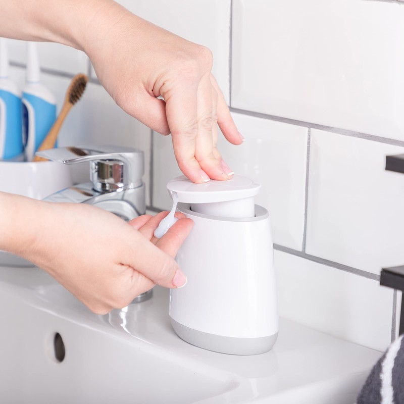 Minky Soap Dispenser, Refillable Liquid Hand Soap Dispenser With Large