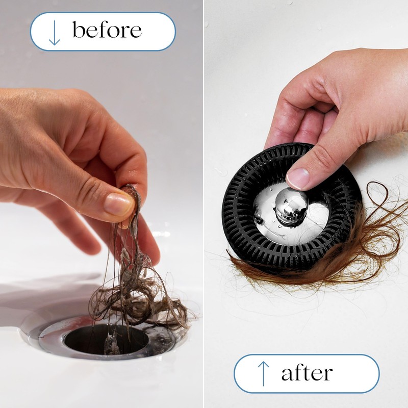 Hair Catcher for Shower Drain & Bathtub – TubRing Pop-Up