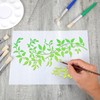 Large Vine Leaves Stencils Painting, PET Reusable Stencils, Stencil Wall