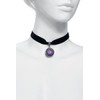 Gothicana by EMP Women's Black Purple Pentagram Jewellery Set, Polyester