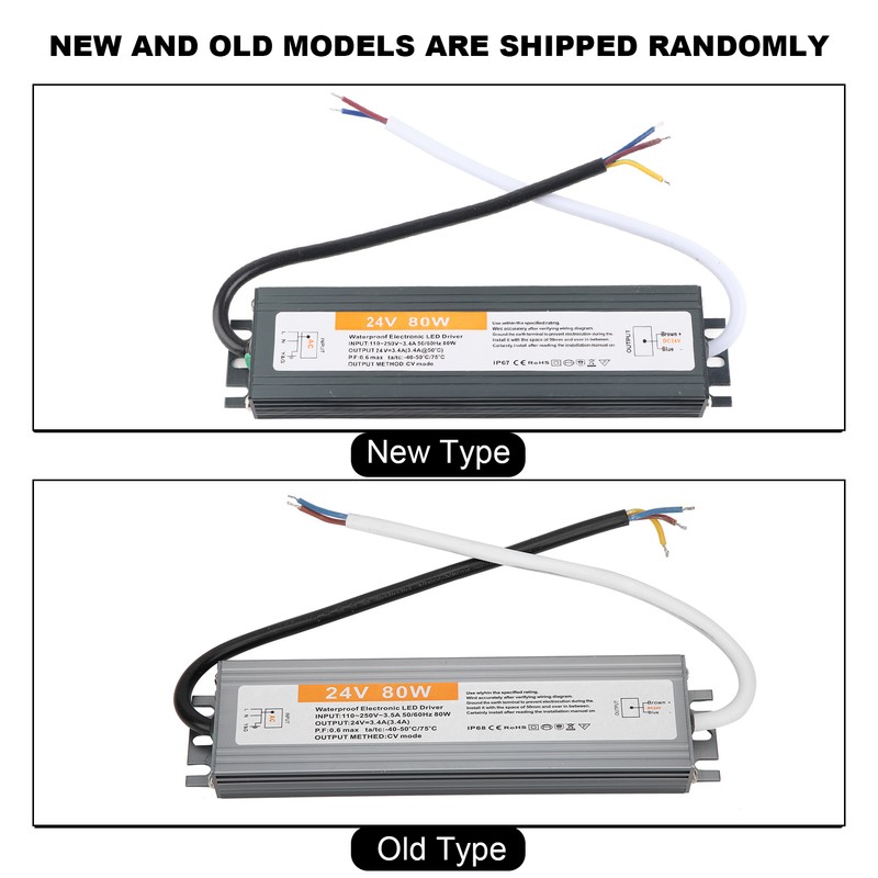 Wired 80W Ultrathin Waterproof Switch LED Driver Power Supply Source