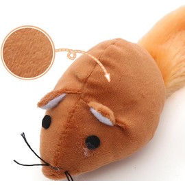 YuanHolumid Catnip Mo Mice Cat Toy Interactive Catnip Toys for Indoor Cats,Perfect for Kittens, Cats, and Puppies，Cat Mouse Toys,Faux Fur Cat Mice Toys with Plastic Body