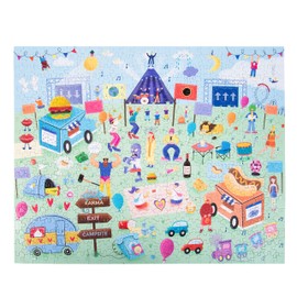 80s & 90s Song Title Music Puzzle & Quiz. 500 Piece Jigsaw Puzzle with 50 Hidden Song Titles. Quiz Sheet & Answers Included. Recall Music Icons with this 2-in-1 Puzzle & Quiz.