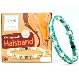 EM-Ceramic-Collar for Dogs & Cats - Made to Measure EM Band Original US Paracord (31-40 cm, Mint)