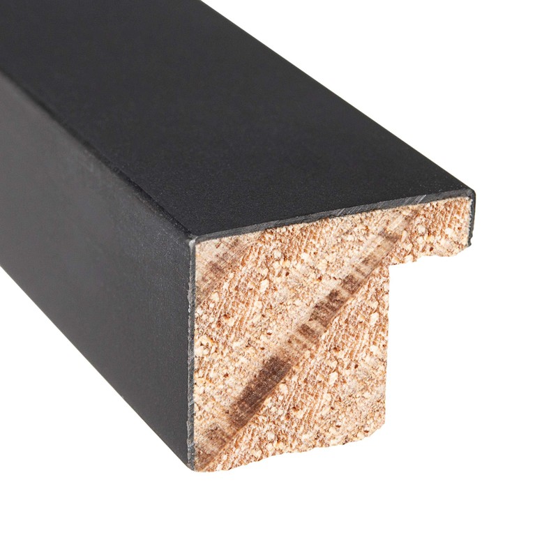 Poster Palooza 4x10 Frame Black Solid Wood Picture Frame |