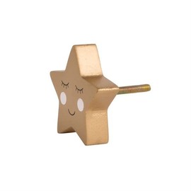 Sass & Belle Sweet Dreams Star Golden Drawer Knob