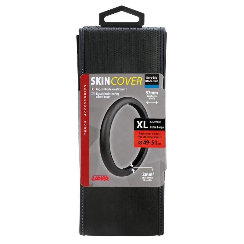 Lampa Stretch Lenkradhülle LKW Ultra Slim schwarz-blau 48-51cm