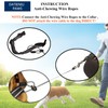 16Ft Chew Proof Retractable Dog Leash Anti-Chewing Wire Ropes Hands-Free