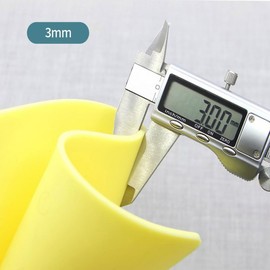 3mm Tattoo Fake Skin - 5Pcs Large Tattoo Skin Practice 11.6x7.7" Soft Silicone Skin for Practice or Display Double Sides Tattoo Eyebrow Practice Skins for Beginner & Experienced Tattoo Artist