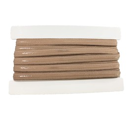 AUNHIRU Multicolor Silicone Elastic Gripper Tape-10mm Stretch Non Slip Gripper Elastic for Garment, 5 Yards a Piece (Natural)