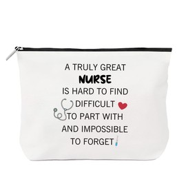 QONCV Cosmetic Bags, Best Nurse Nursing Gifts for Women Christmas Birthday, Presents for Nurse, Make Up Bag