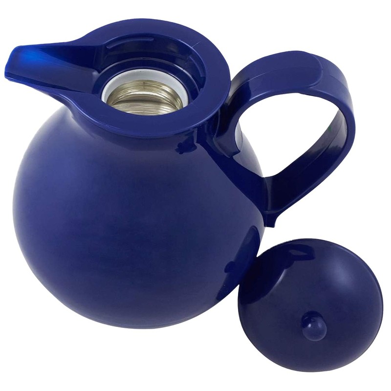 Helios Nostalgia Plastic Insulated Jug Dark Blue 1 Litre