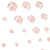 Pink Flower Press on Toenails White French Tip False Toenails