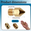 20pcs MK8 0.4mm 3D Printers Brass Nozzles Hotend Extrusion Nozzle