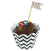 Wrapables Standard Size Chevron Cupcake Wrappers (Set of 20), Black