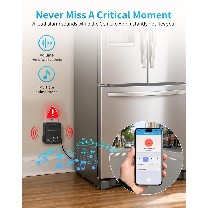 WiFi Power Failure Alarm – Briidea Freezer Power Outage Alarm
