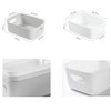 Bgfuni 2pcs Plastic Storage Baskets, Storage Boxes, Plastic Organizer Baskets