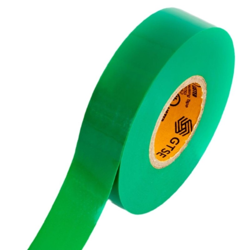 GTSE Green Electrical Tape, ¾ in x 66ft, 1PC, Strong