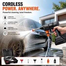Cordless Pressure Washer Gun for Car Cleaning – Portable High Pressure Sprayer for Patio, Floor & Garden