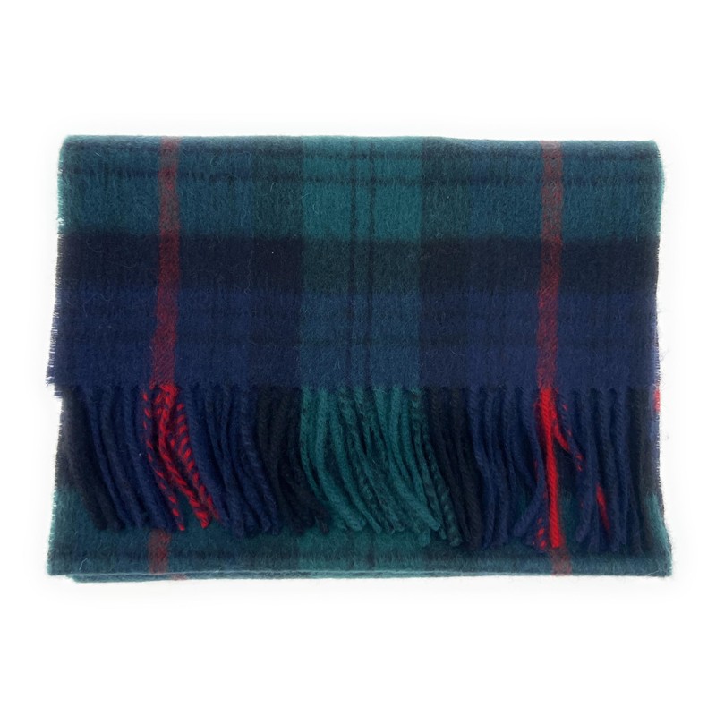 100% Soft Lambswool Clan Tartan Scarf Unisex 30cm x 180cm