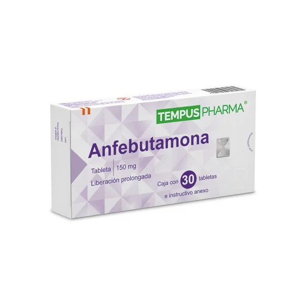 Tempus Pharma Anfebutamona 150 Mg Con 30 Tabletas