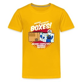 Rainbow Friends - Boxes! T-Shirt (Kids, Sun Yellow, 8-10)