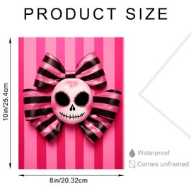 Annande Pink Y2K Dreams Canvas Wall Art Bold and Energetic Y2K Inspired Pop Art for Living Room Bedroom or Office Decor Unframed (8"x10" Unframed)