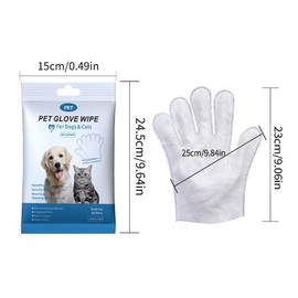 Mumoo Bear 18PCS/3PACK Cleaning Wipes Gloves for Dog and Cat,Pet Bathing Wipes Cleaning & Deodorizing,Dog Wipes for Body Paws Butt Daily Care,Cat Grooming Wipes Cleaning Fur Traveling Rinse Free