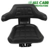 ALL-CARB Black Tractor Suspension Seat With Armrest For Universal Tractor