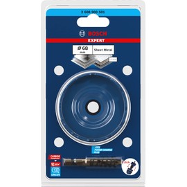 Bosch 1 x Expert Sheet Metal Hole Saw for Power Change Plus Systems (for Stainless Steel Sheets, Steel Sheets, Diameter 68 mm, Professional Accessories Drill/Screwdriver)