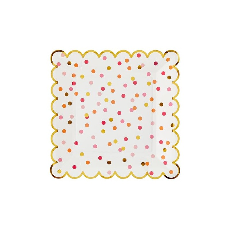 Santa Barbara Design Studio Disposable Plate 8-Count Pack Scallop Edged