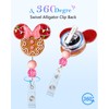 JoySolar Christmas Badge Reel Retractable - Cute Gingerbread Mouse Retractable