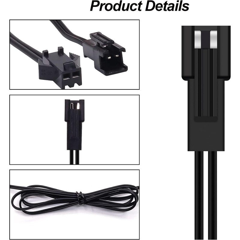 jose2015 2PCS EL Wire Splitter 7 Way,7 Female to 1