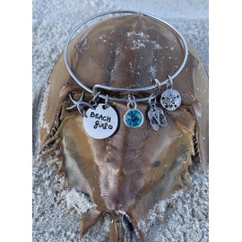 Infinity Collection Life is Better at the Beach Bracelet, Beach Jewelry, Flip Flop, Gift for Beach Women