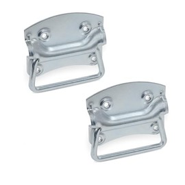 Ganter Normelemente Folding handle, box handle, carry handle, pack of 2, galvanised steel, 120 mm, GN 3136-120-95-A-ST