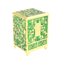 Feng Shui Wealth Cabinet in Green
