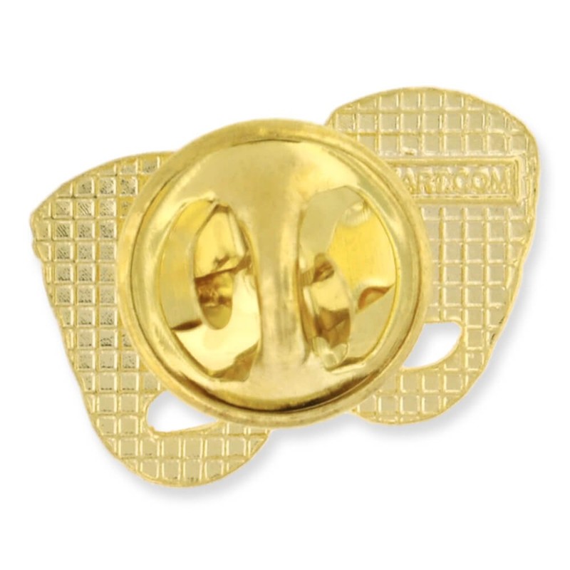 PinMart's Gold Plated Theater Mask Lapel Pin – 1 Piece
