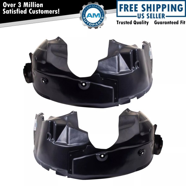 AM Autoparts Inner Fender Liner Set Fits 2011 Chrysler 200