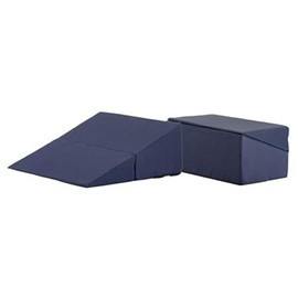 NOVA Folding Bed Wedge, Combo Use as Bed Wedge or Pillow Table, Comes in 3 Slope Elevations & 2 Colors (Navy Blue & White), Removable & Washable Cover