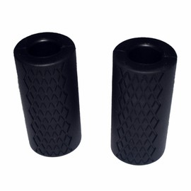 E2shop Dumbbell Grips, Thick Grips, Barbell Grips Thick Bar Adapter Muscle Builder Weightlifting Fat Bar Grips (Black)