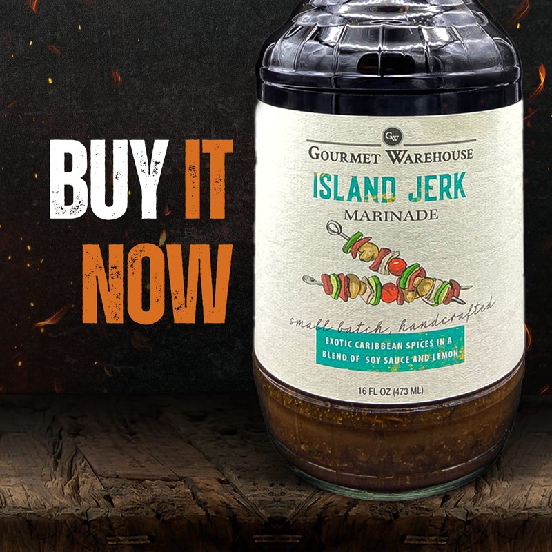 Gourmet Warehouse Small Batch Island Jerk Marinade - Made With
