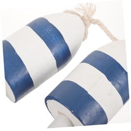 MAGICLULU Mediterranean Vintage Wood Wall Float Nautical Hanging Ornament Beach Themed Home Decor Blue Wooden Wall Hanging for Living Room Bedroom Dormitory