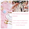 YOUTHLOXUS 90x300cm Pink Table Runner, Semi-Sheer Cheesecloth Table Runner, Wedding