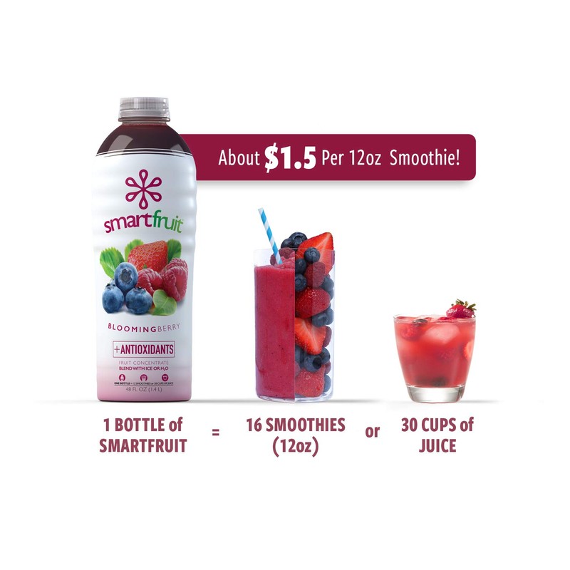 Smartfruit Blooming Berry + Antioxidants, 100% Real Fruit Purée, Non-GMO,