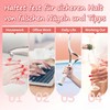 False Nails Tips Press On Nails French, White Pink Gradient