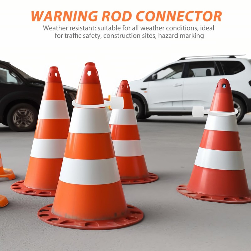 ledmomo 6pcs Safety Cone Connector Parking Cones Traffic Cone Bar