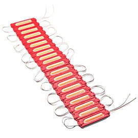 HTharros 24V LED Downlight, Tire Light, Work Light, Shoulder Light, Lamp, Truck, Waterproof, Marker, Stick Shape, Custom, Red, 20-Piece Set